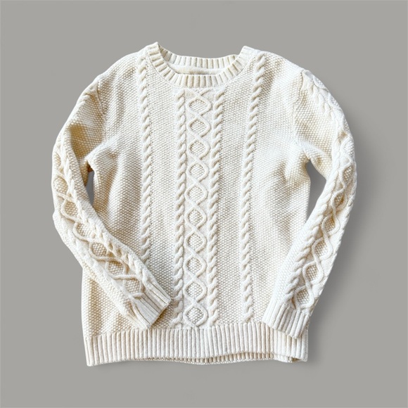Janie and Jack Other - Janie and Jack Cable Knit Pullover Sweater | ivory cream | size 6